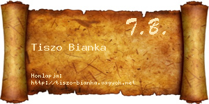 Tiszo Bianka névjegykártya